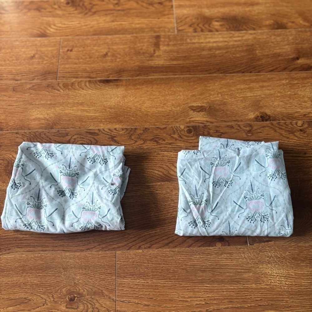 Blue and Pink mouth Pillow cases set of 2